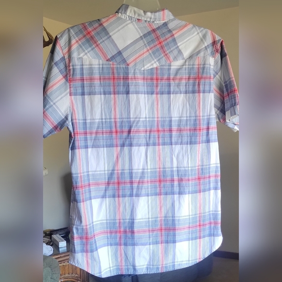 Pearl snap short sleeve plaid - Picture 2 of 4